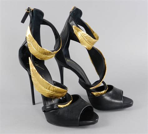 giuseppe zanotti gold leaf replica